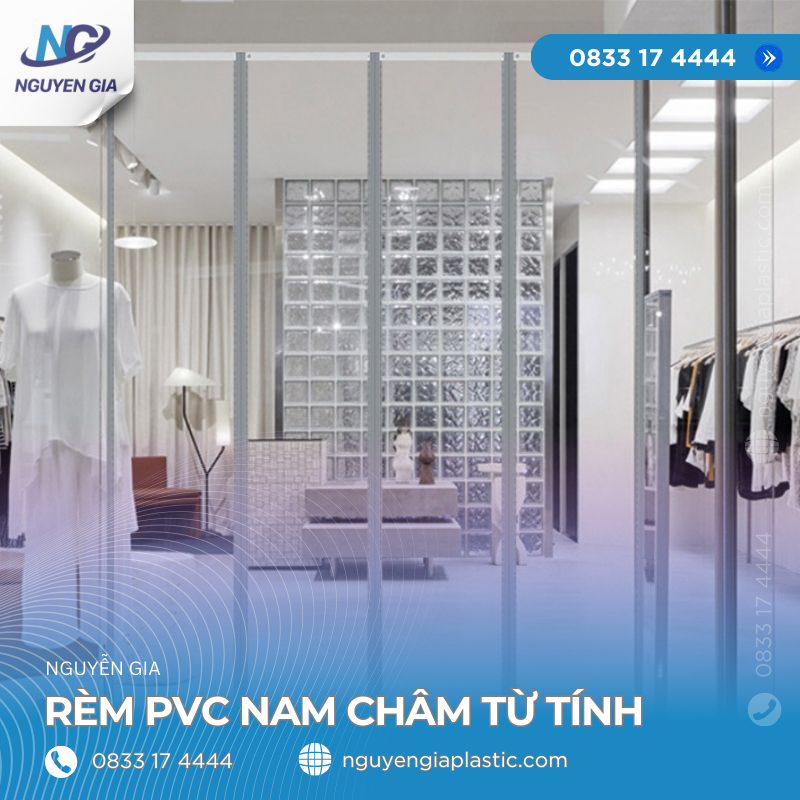 Rèm Nhựa PVC Nam Châm Từ Tính Nguyễn Gia