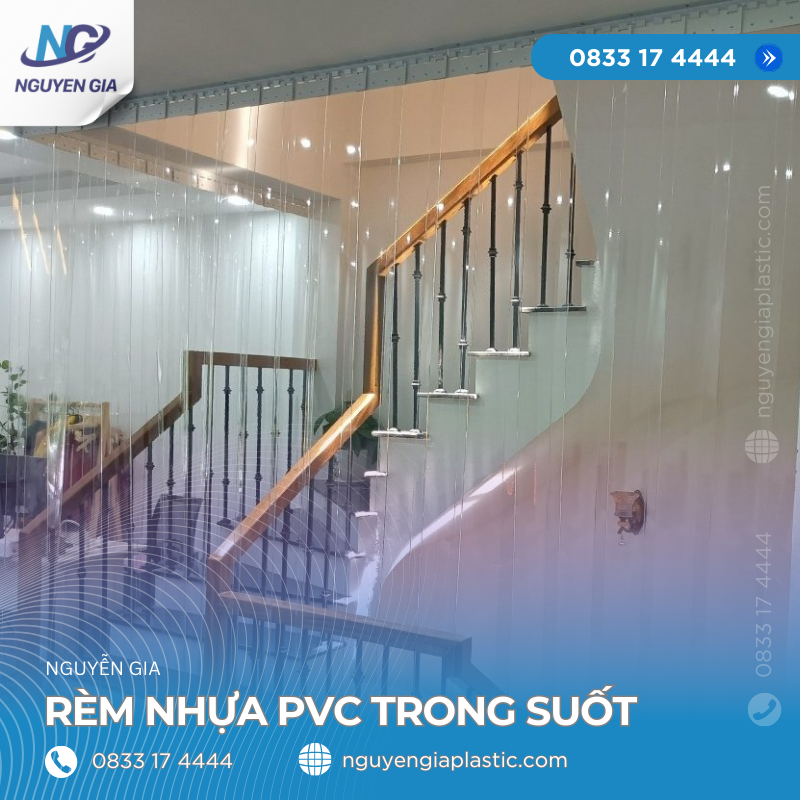 Rèm Nhựa PVC Trong Suốt Nguyễn Gia