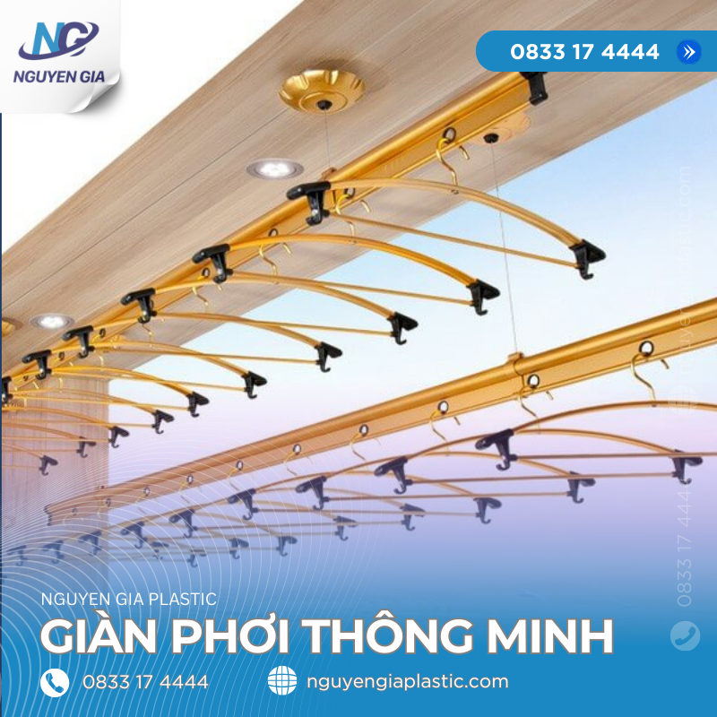 Giàn phơi quần áo thông minh