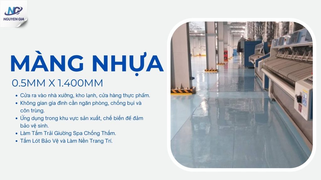 Màng Nhựa PVC Trong Dày 2.0mm x 1.200mm