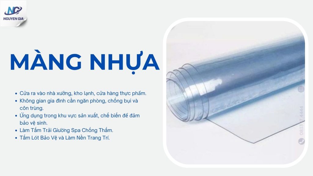 Màng Nhựa PVC Trong Dày 2.0mm x 1.200mm