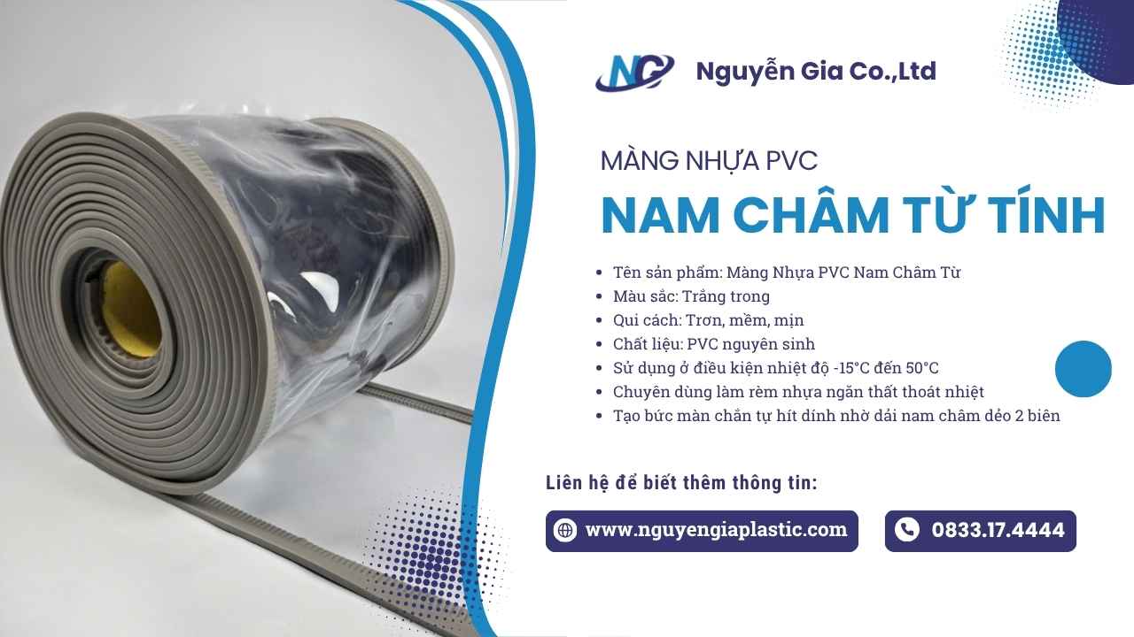 Mang-nhua-pvc-nam-cham-tu,Màng Nhựa PVC Nam Châm Từ Dày 1.5mm x 400mm