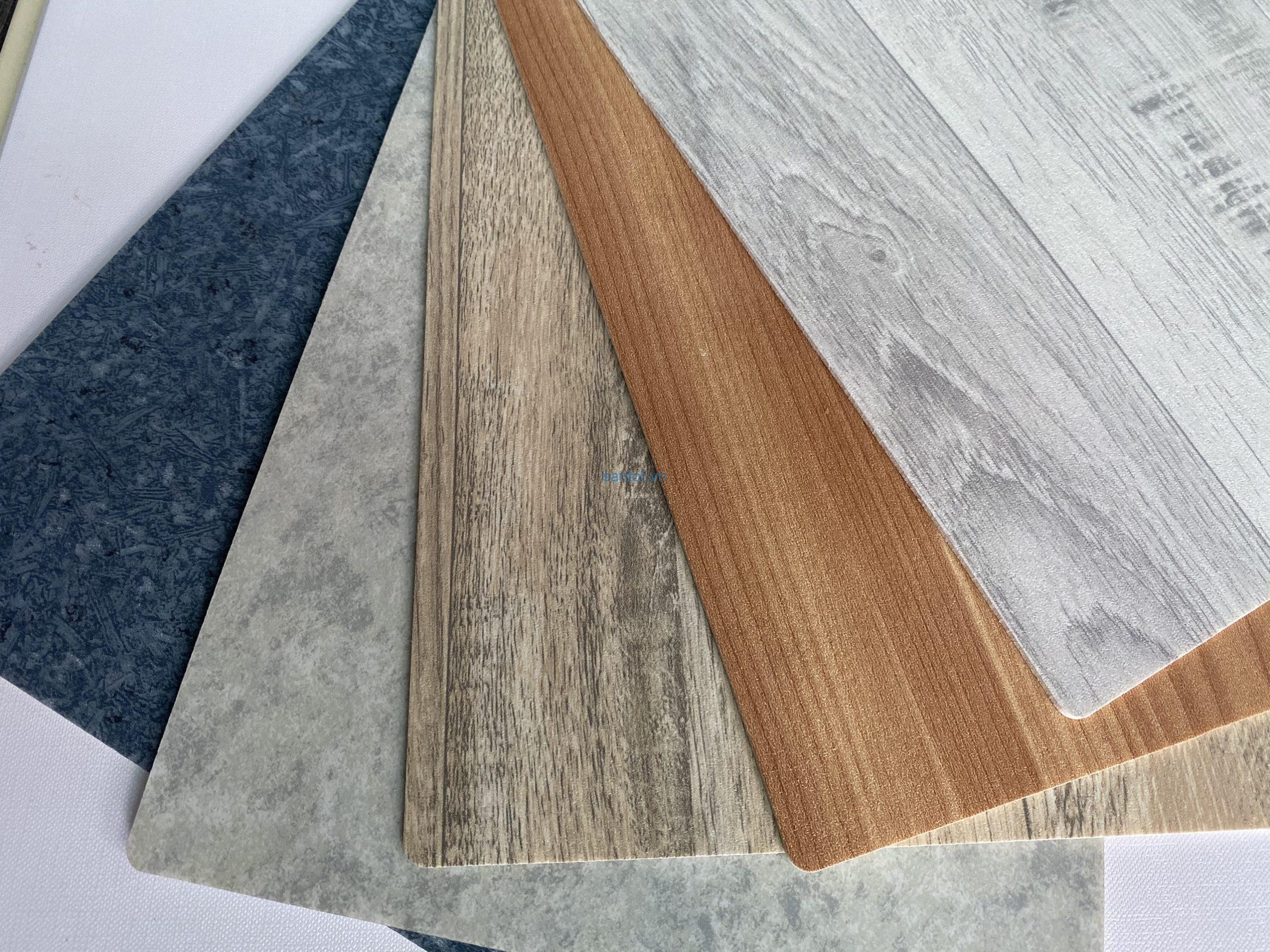 Nhiều mẫu màu sắc sàn nhựa vinyl vân gỗ