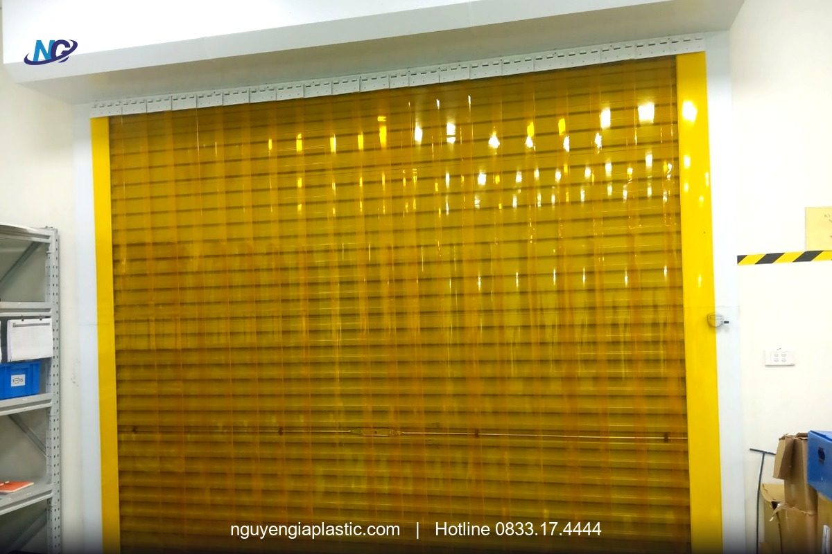 Rèm nhựa PVC lắp đặt thực tế tại Đà Nẵng