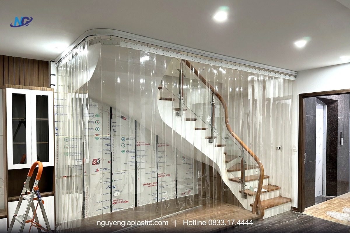 Rèm nhựa PVC lắp đặt thực tế tại TP. Hồ Chí Minh
