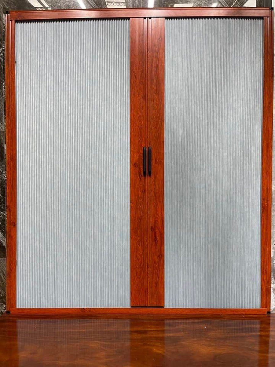 Vách tổ ong 2 cánh vân gỗ trang trí