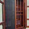 Cửa lưới chống muỗi cửa sổ khung gỗ có chớp
