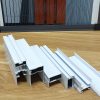 Các thanh nhôm định hình hệ 2 khung màu trắng