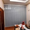 Rèm nhựa PVC màu ghi xám lắp cửa phòng làm việc